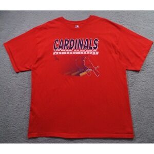 St. Louis Cardinals Mens Shirt Size 2XL Red Short Sleeve MLB Genuine Merchandise